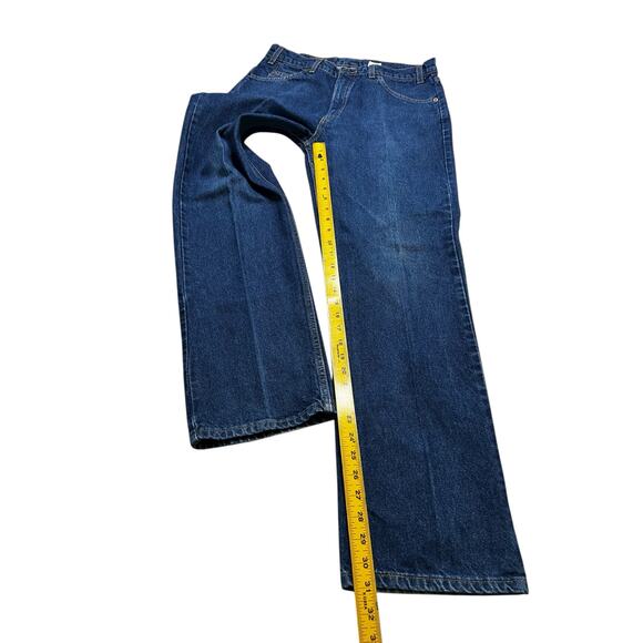 Vintage Levi’s 505 Regular Fit Straight Leg Jeans Blue Denim 34x30 Actual 32x31 - Picture 7 of 13